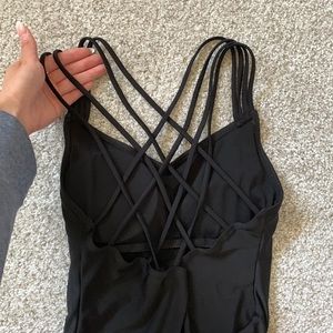 Black One-Piece Swim